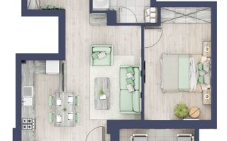 Apartament 2 camere Premium LA CHEIE  Sibiu - Schiță 9