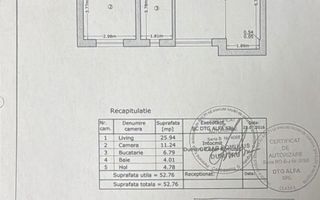 Apartament cu 2 camere de vanzare, decomandat, Soseaua Oltenitei - Schiță 8