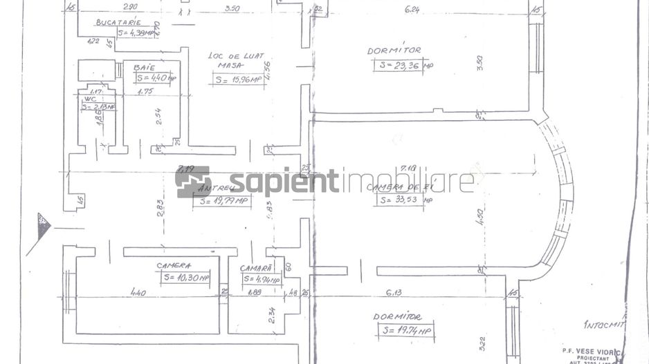 Sapient | Apartament cu 4 camere ultracentral _ Piața Unirii - Schiță 10