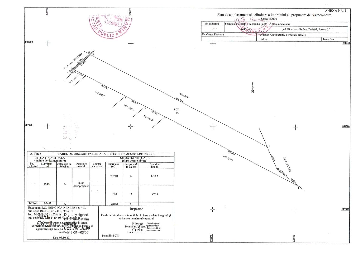 TEREN 26.500 mp -BUFTEA - INDUSTRIAL / COMERCIAL - Poză 3