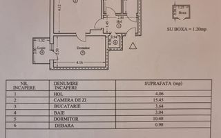 Apartament 2 camere | Parter | zona Bariera Postei-Bucov - Schiță 22