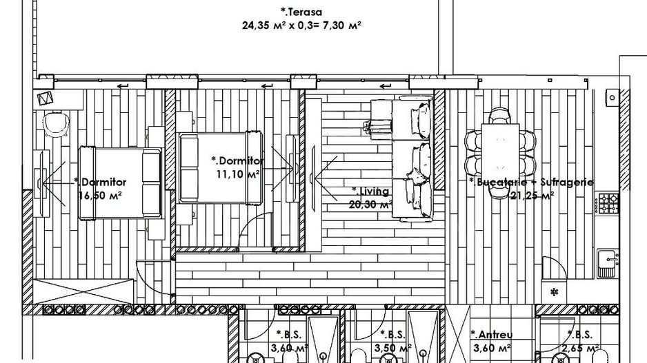 Vânzare, apartament,3 camere, strada Circului, Rîșcani - Poză 2