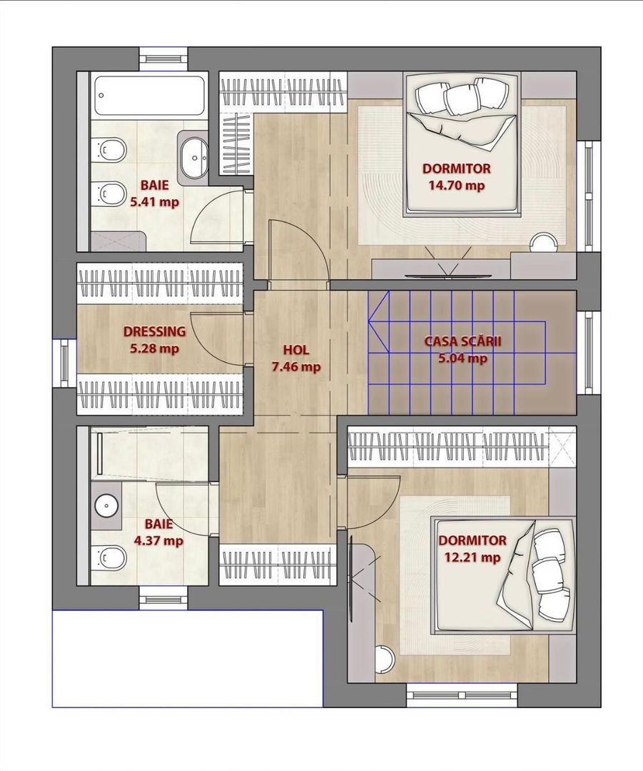 CASE INDIVIDUALE CLINCENI, RATE DEZVOLATOR,FINALIZARE AUGUST, COMIS 0% - Schiță 14