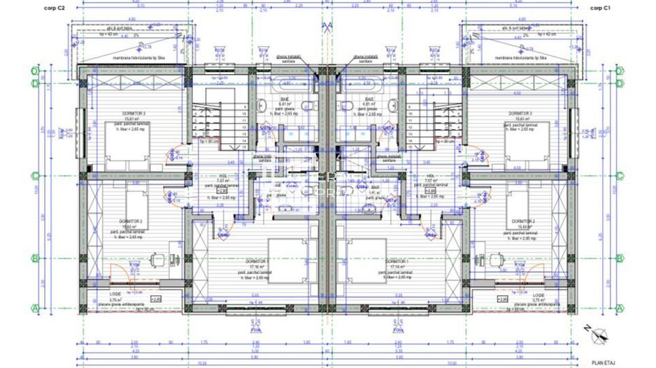 Casa tip duplex INTABULATA  la cheie Cisnadie - Schiță 12