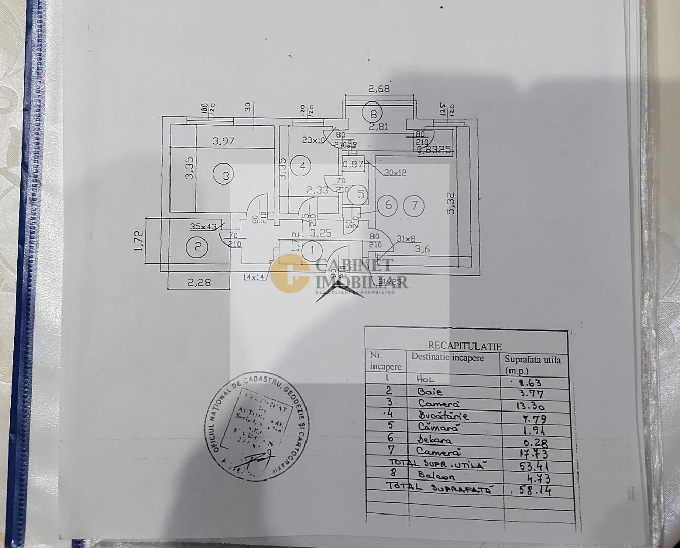 2 Camere - 60MP | Decomandat | 1994 | Mobilat | Utilat | Lujerului - Schiță 9