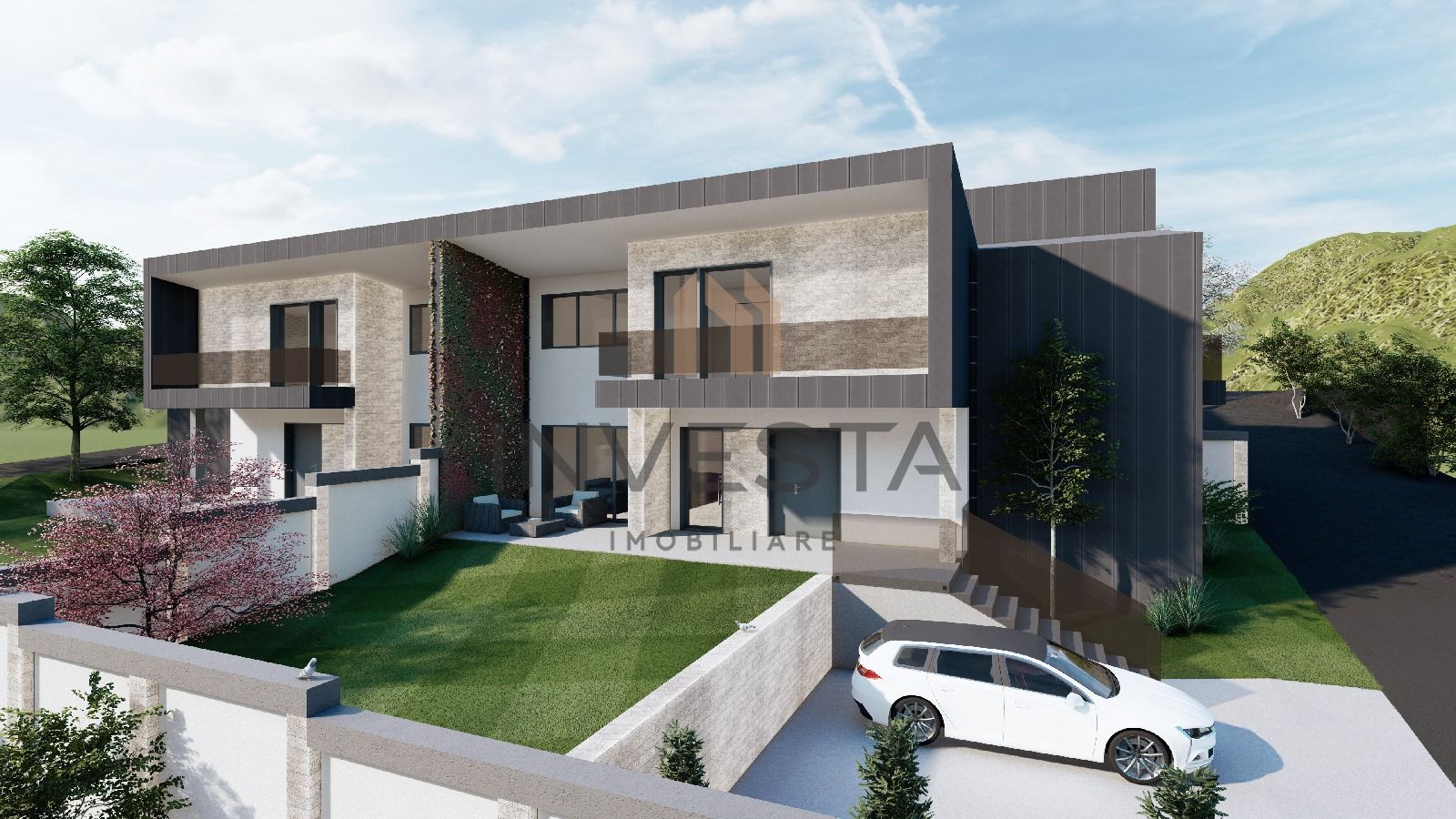 Duplex  144 mp utili, teren in proprietate 260 mp! Predare decembrie! - Poză 1