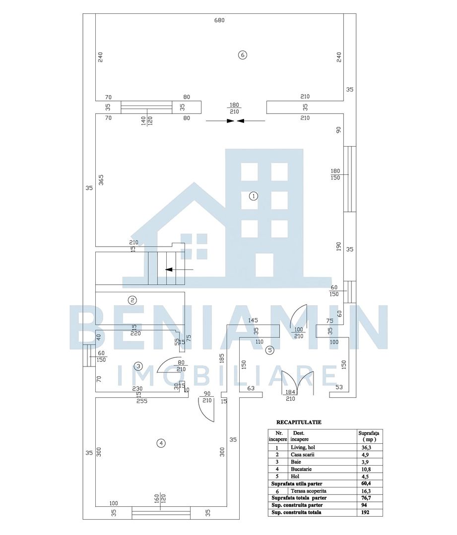 Casa P+1 Toate utilitatile 400mp teren-3 dormitoare-3 bai-La cheie - Schiță 10