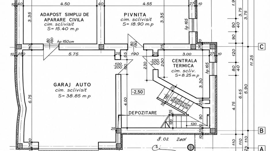Casa deosebita, 270 mp utili, D+P+M, teren 544 mp, Andrei Muresanu - Schiță 19