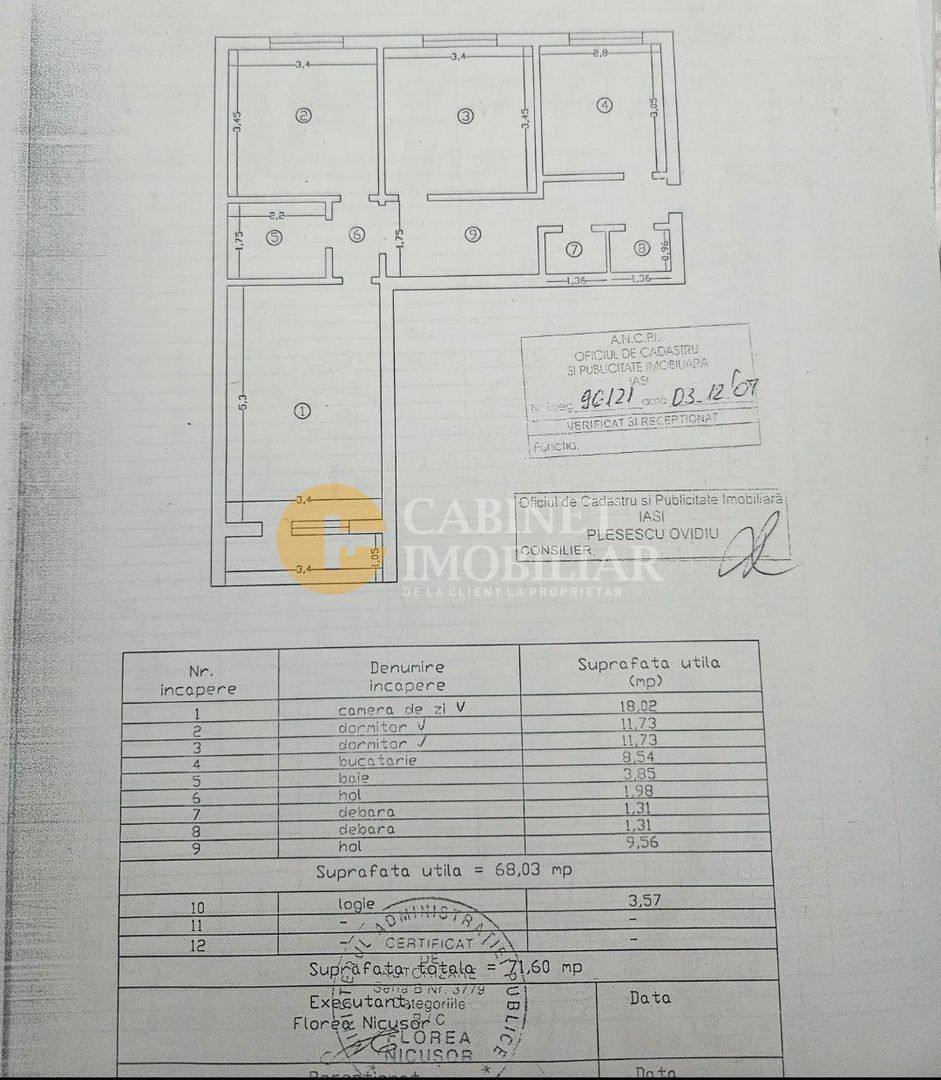 3 camere, et.2, renovat total, Tatarasi - Dispecer! - Poză 8