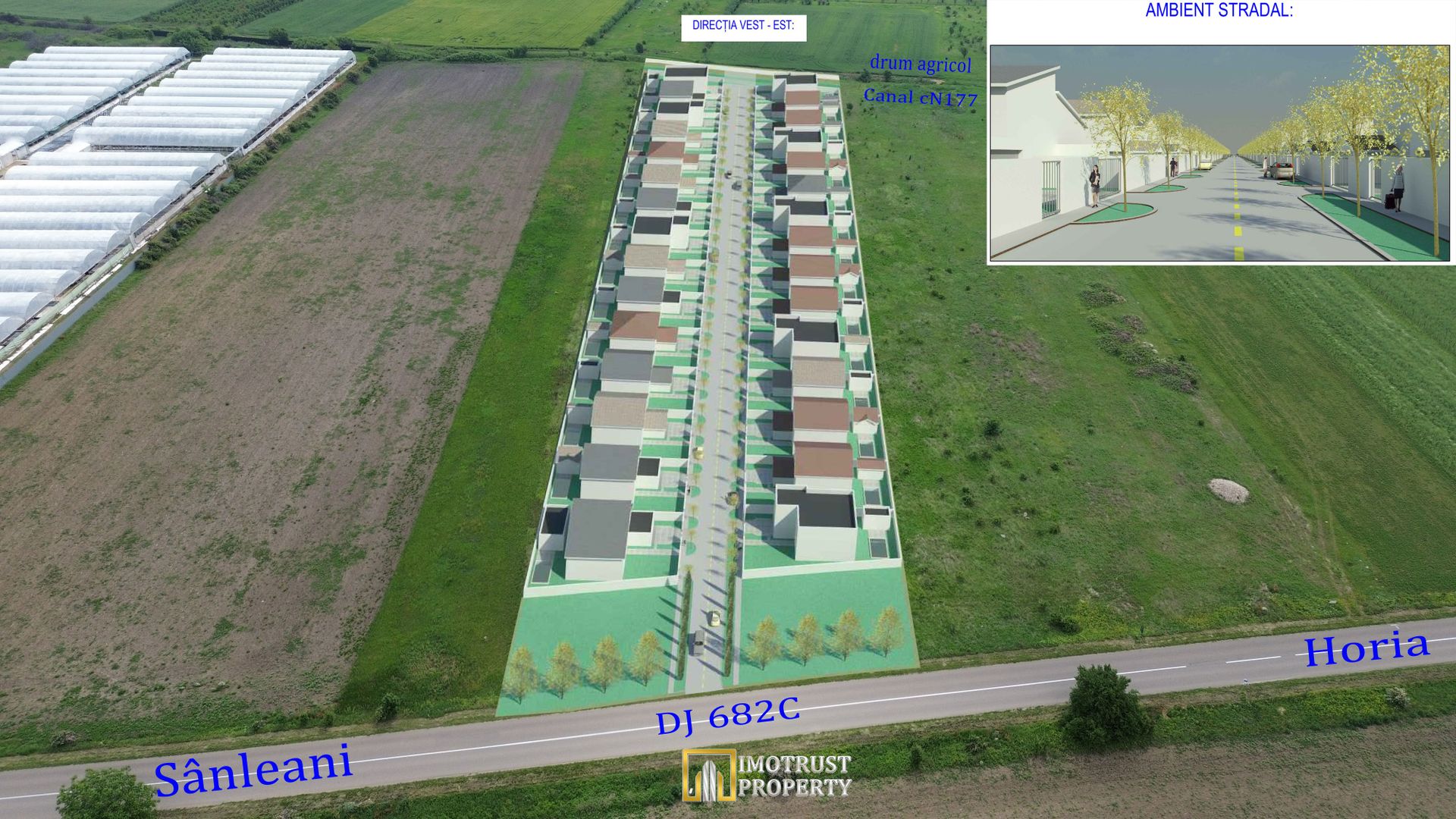 Teren intravilan de vânzare – 10.336 mp cu PUZ aprobat 16 loturi,Arad - Poză 3