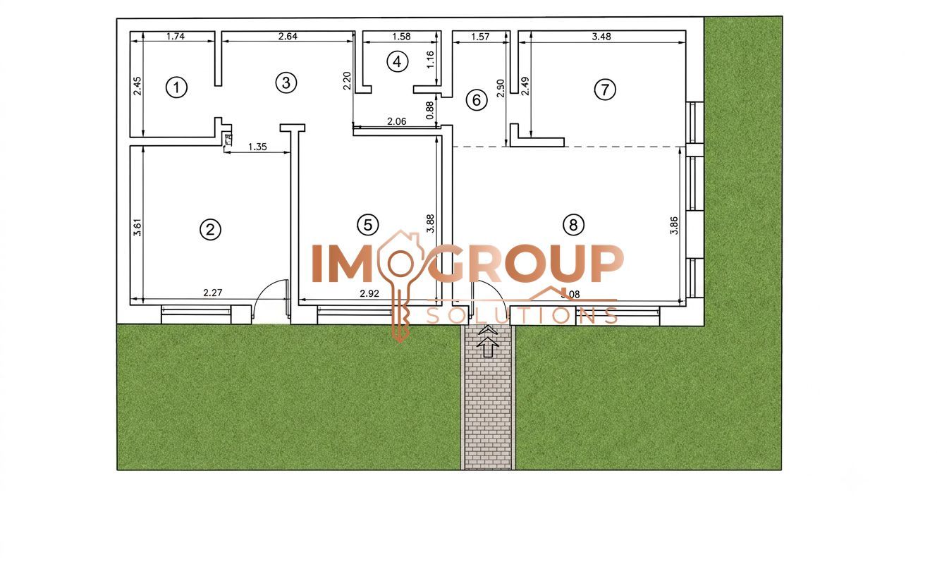 Apartament cu 3 camere si gradina de 120mp - 0% comision - Rediu - Poză 1