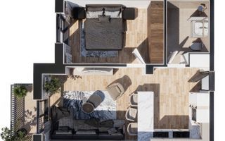 Apartament 2 camere | etaj intermediar | bloc premium | Baciu Regal - Poză 2