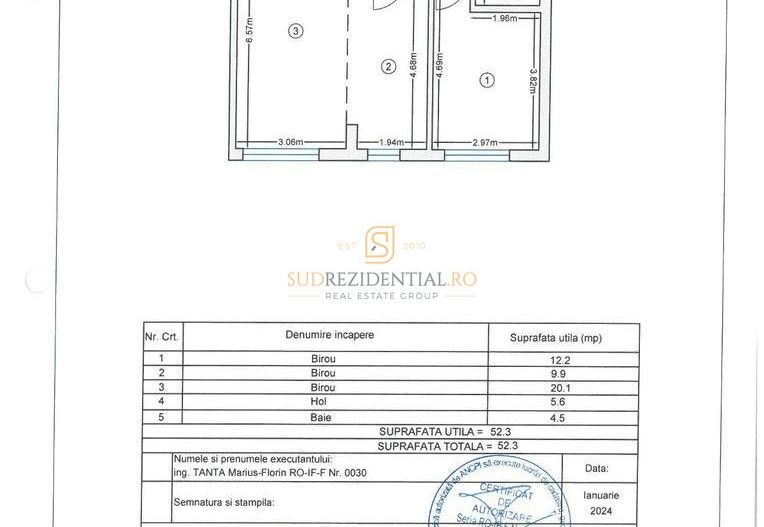 Apartament 2 camere, finalizat 2024, Grand Arena-Postalionului, Sect.4 - Schiță 11