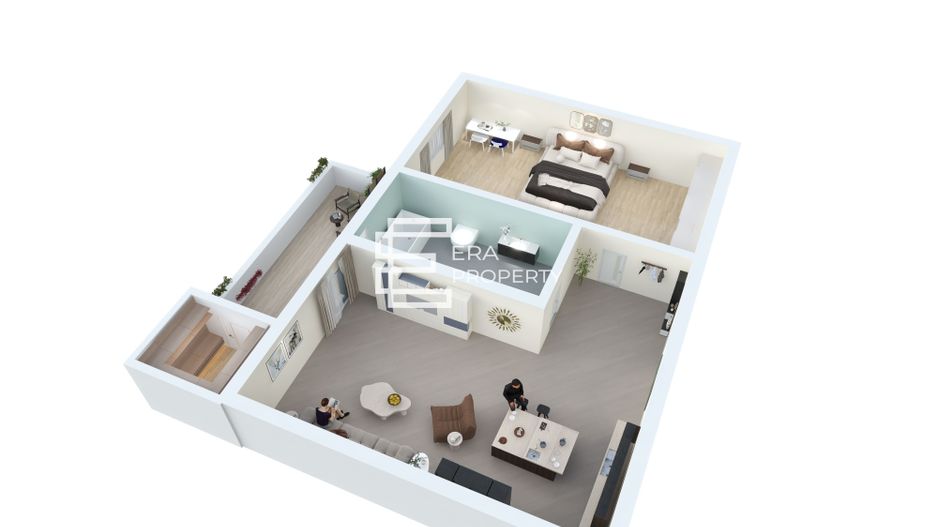 Apartament 2 camere 39 mp cu gradina 20 mp- in Sibiu - Lacul lui Binder - Schiță 12
