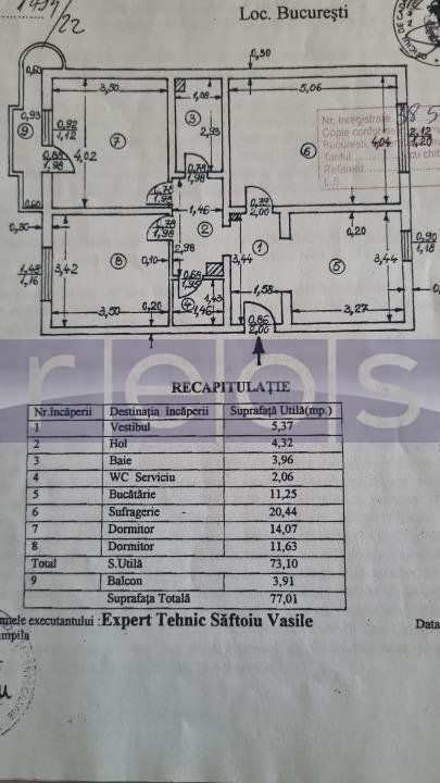 VANZARE3 CAMERE-TIMPURI NOI- 77MP-CENTRALA PROPRIE -PARCARE - Poză 15