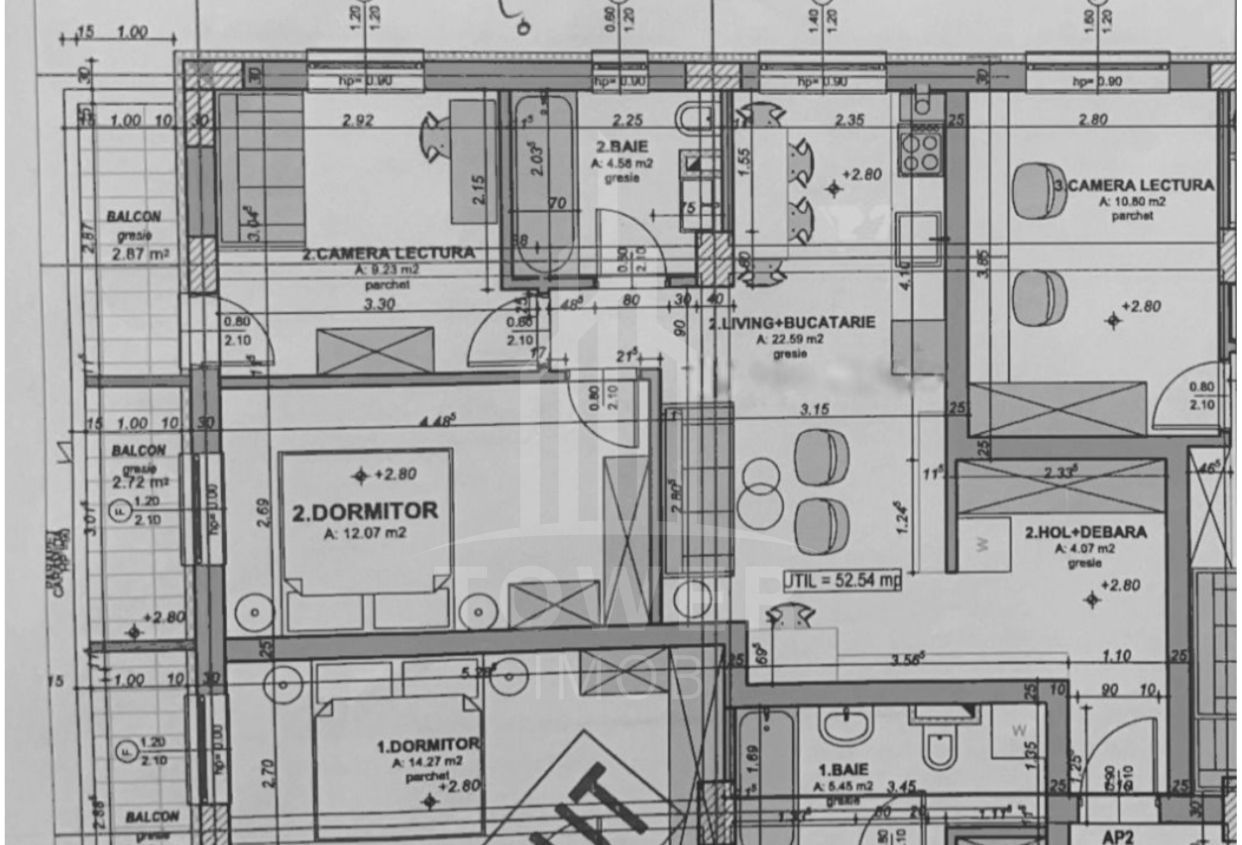 Apartament 3 camere 52 mp pe calea Surii Mici - Poză 8