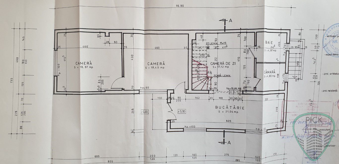 P 1015 - Casă cu 5 camere în Târgu Mureș, cartierul Unirii - Schiță 9