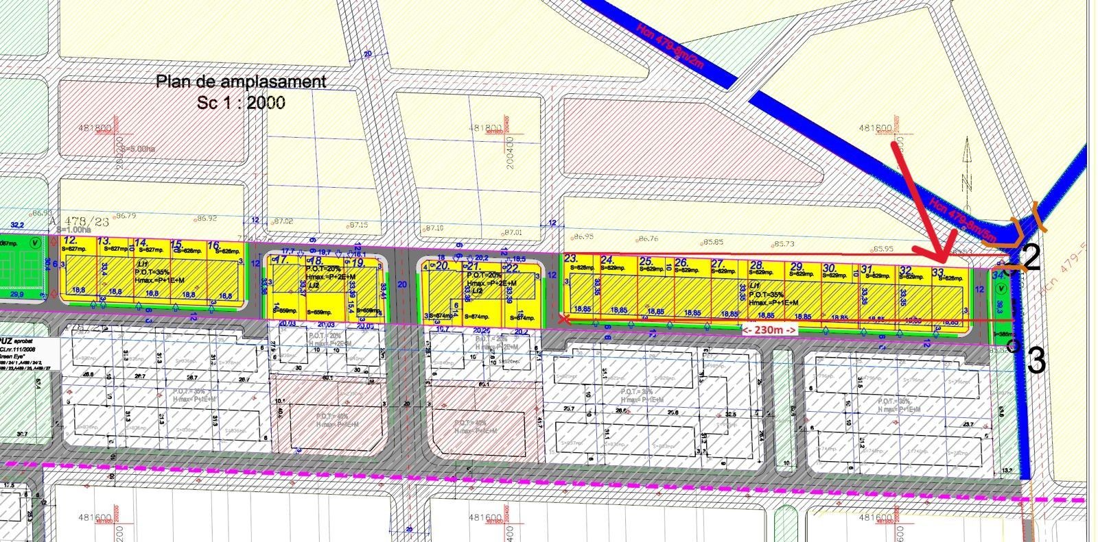 COMISION 0%, Teren 626 MP, 2 Fronturi, 33m X 19m, UTILITATI, SACALAZ - Poză 6