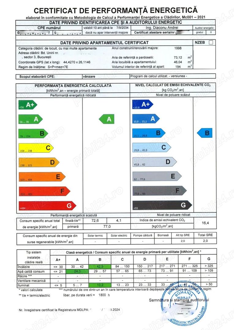 Vanzare Apartament 3 Camere Stradal Bd. Unirii - Poză 7