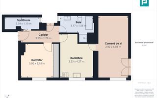 Apartament cu 2 camere și curte ultracentral - Poză 9