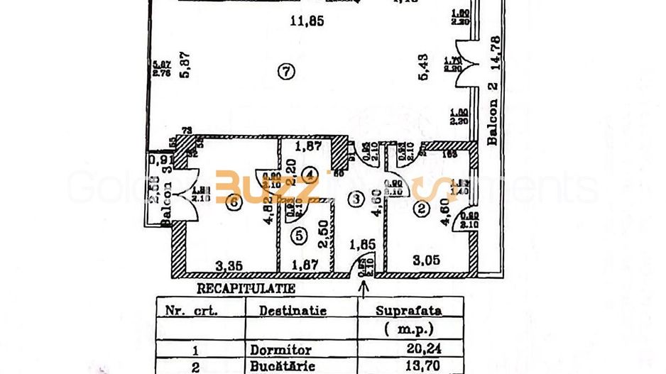Apartament Premium de 4 Camere | Herăstrău – Grand Residence - Schiță 7