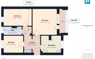 Apartament 3 camere Etaj 3 Zona Aurel Vlaicu - Poză 8