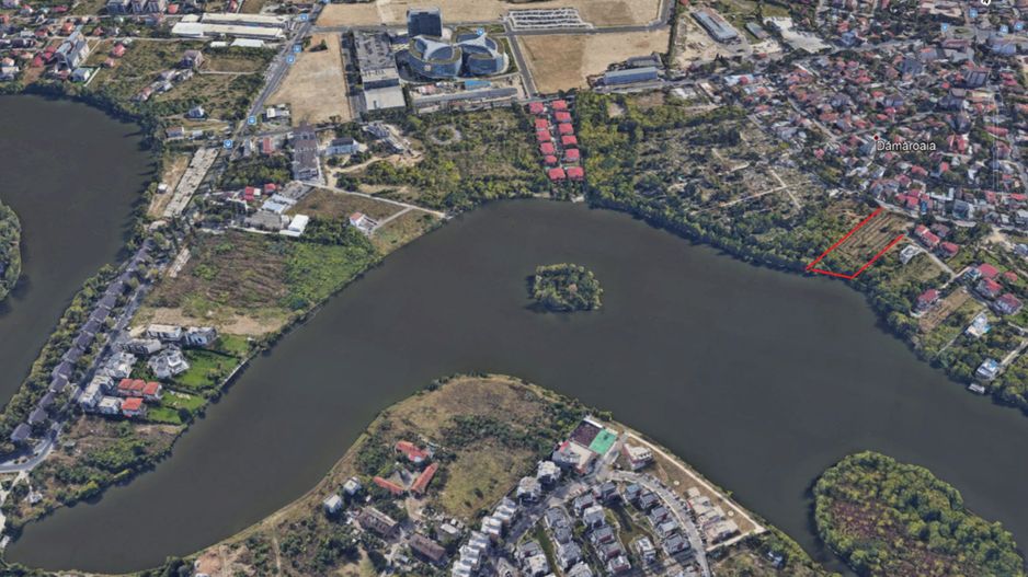 Teren 5963 mp deschidere lac Grivita 42 m cu deschidere la strazi 77 m - Poză 3