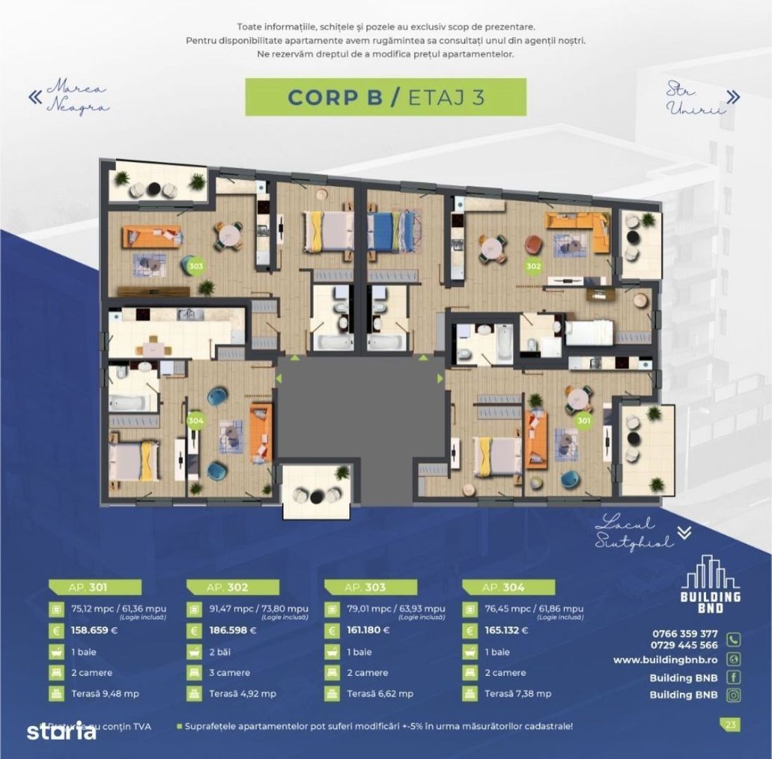 Finalizat-Ap 2 camere Bd Mamaia - Poză 3