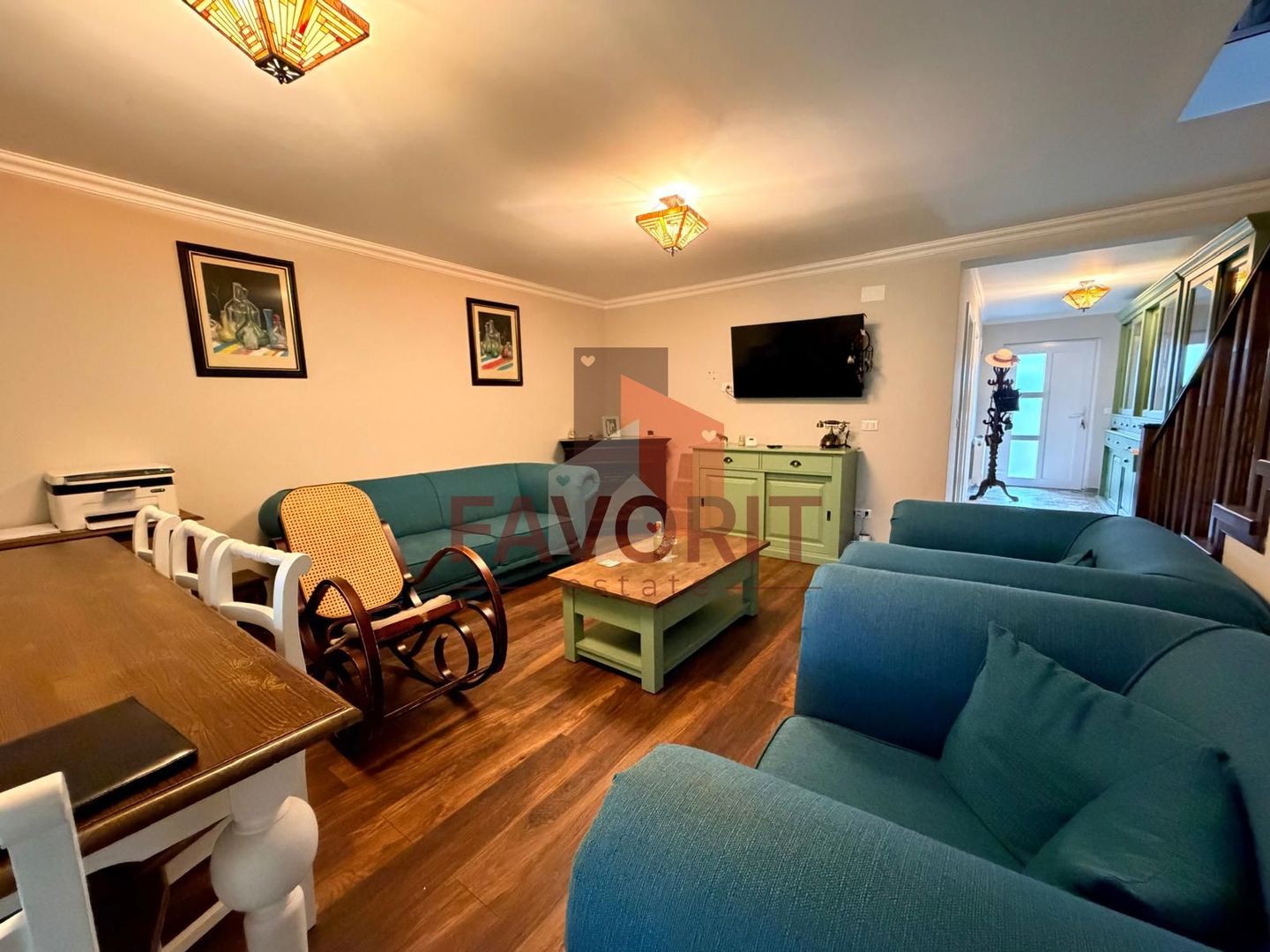 Duplex | 4 camere | Mobilat | Panouri solare | Asfalt | Utvin | - Poză 3