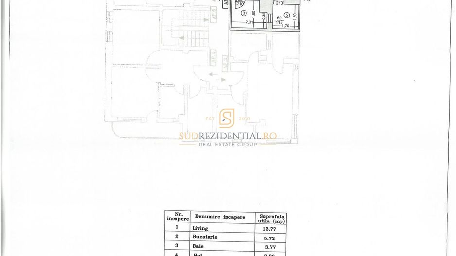 Garsoniera,  etaj 1, Amurgului - Metrou Dimitrie Leonida - Schiță 8