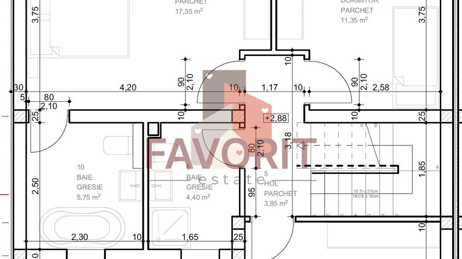 Zona Bucovina -Timisoara. Complex privat. Finisaje incluse - Schiță 26