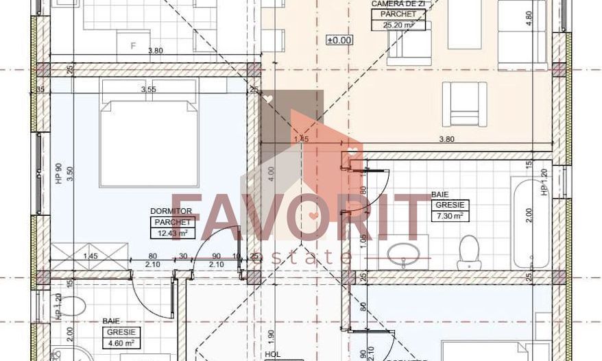 Casa Individuala | Parter + Pod | Asfalt | Finisaje Premium | Statie Transport - Schiță 7