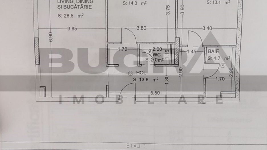 Apartament 3 camere, 74 mp, LUX, garaj, zona Sopor - Poză 3
