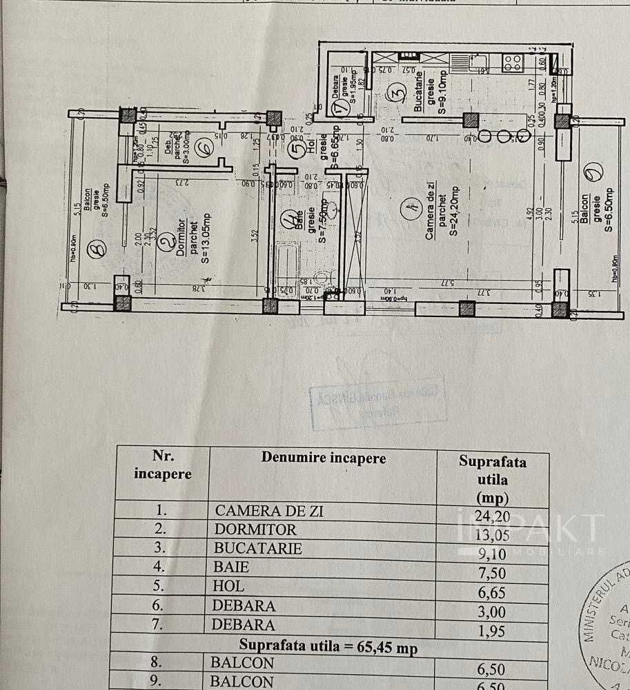 Apartament frumos cu 2 camere, 65 mp, cartier Zorilor! - Poză 6