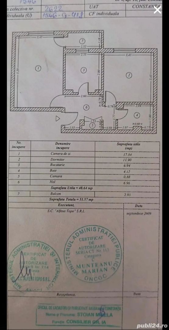 Apartament 2 camere complet mobilat – Zona Dacia, Constanța - Poză 4