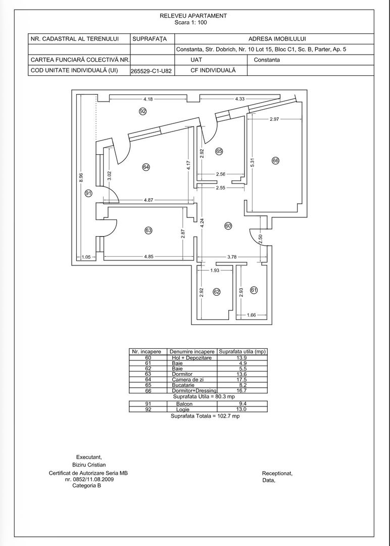 Tomis Nord - Vanzare apartament decomandat cu 3 camere, bloc nou. - Poză 21