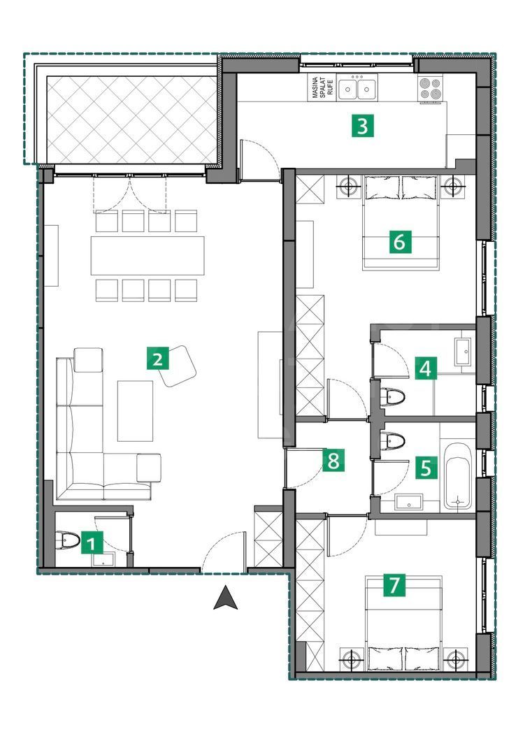 Vânzare, apartament, 3 camere, zona Sisești, București - Poză 10
