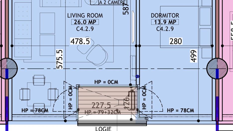 Apartament 2 camere + parcare - One North Lofts - Schiță 10