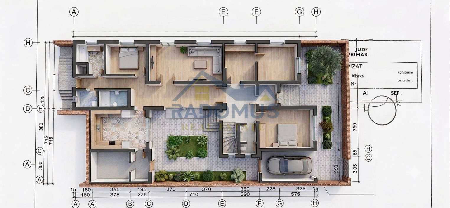 Vila 4 camere | Teren 532 mp | Piscina si foisor | Str. Lupeni - Schiță 20