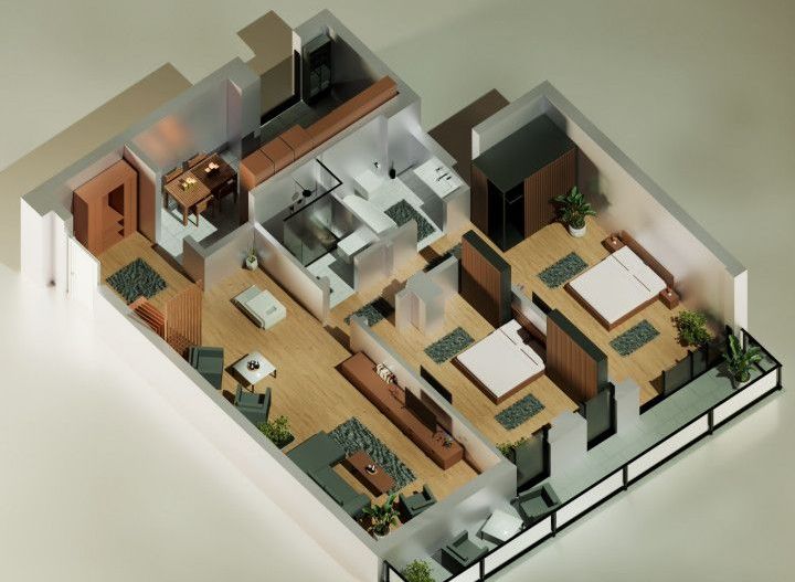 Tomis Nord - Vanzare apartament decomandat cu 3 camere,  bloc nou. - Poză 7