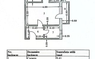 Apartament cu 3 camere, etaj 4, VASLUI zona CENTRU; - Poză 8