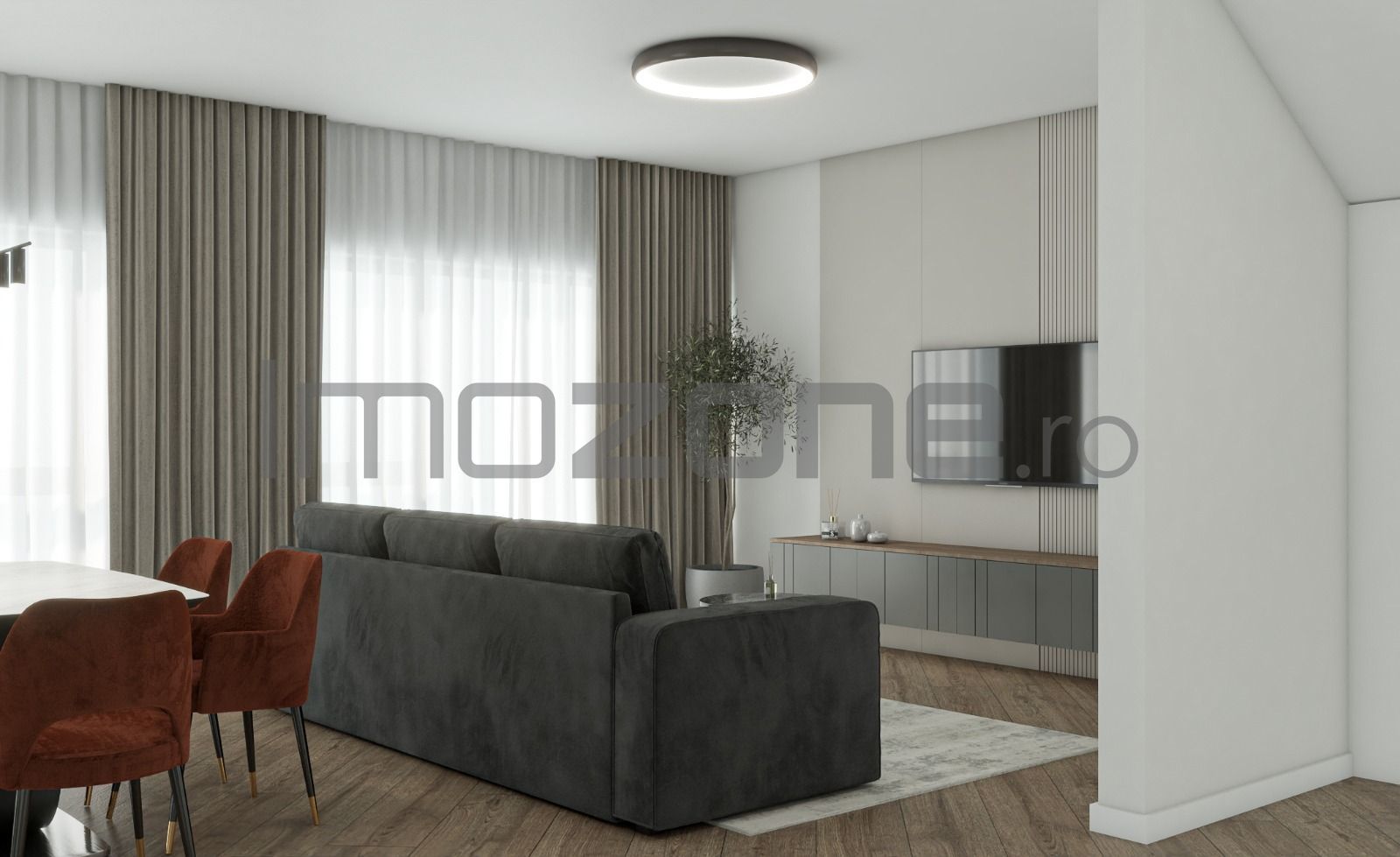 Otopeni - zona Ferme, vila P+1, 4 camere,  3 dormitoare, 3 bai, finisata la alb - Poză 4