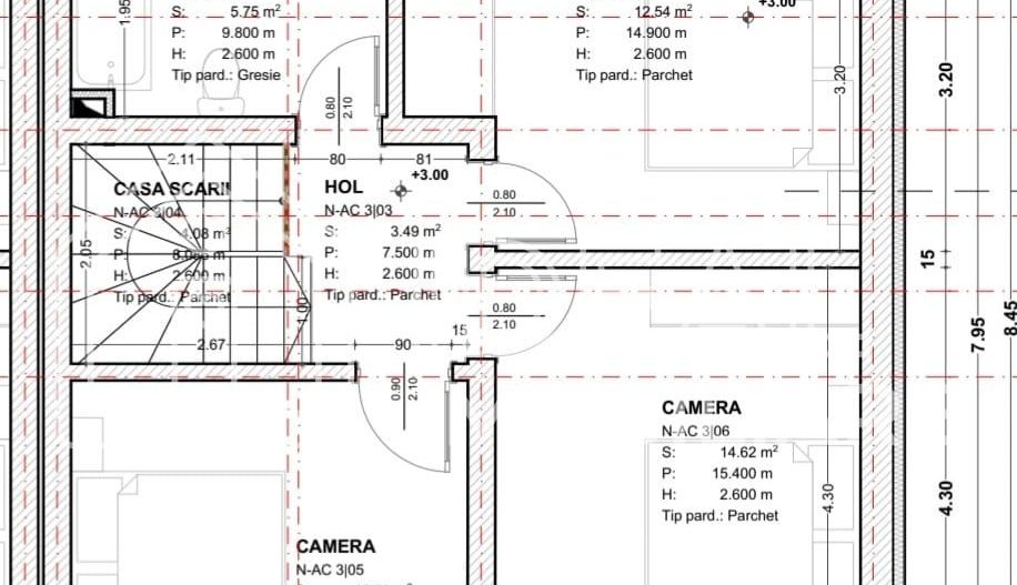 Triplex cu 4 camere si gradina, in Cisnadie - Schiță 10