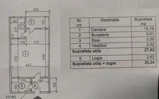 Garsonieră in apropiere de metrou Dristor - Schiță 14