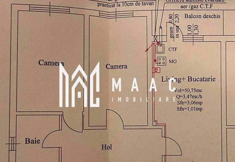 Apartament 3 camere | Parcare inclusa | Etaj 3 | Turnisor - Poză 8