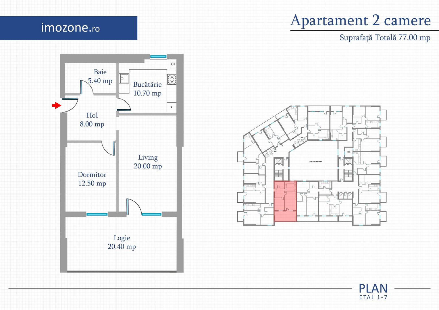 MILITARI-2 camere cu TERASA de 20 mp, FINISAT, gata de mutat, METROU langa bloc - Poză 22