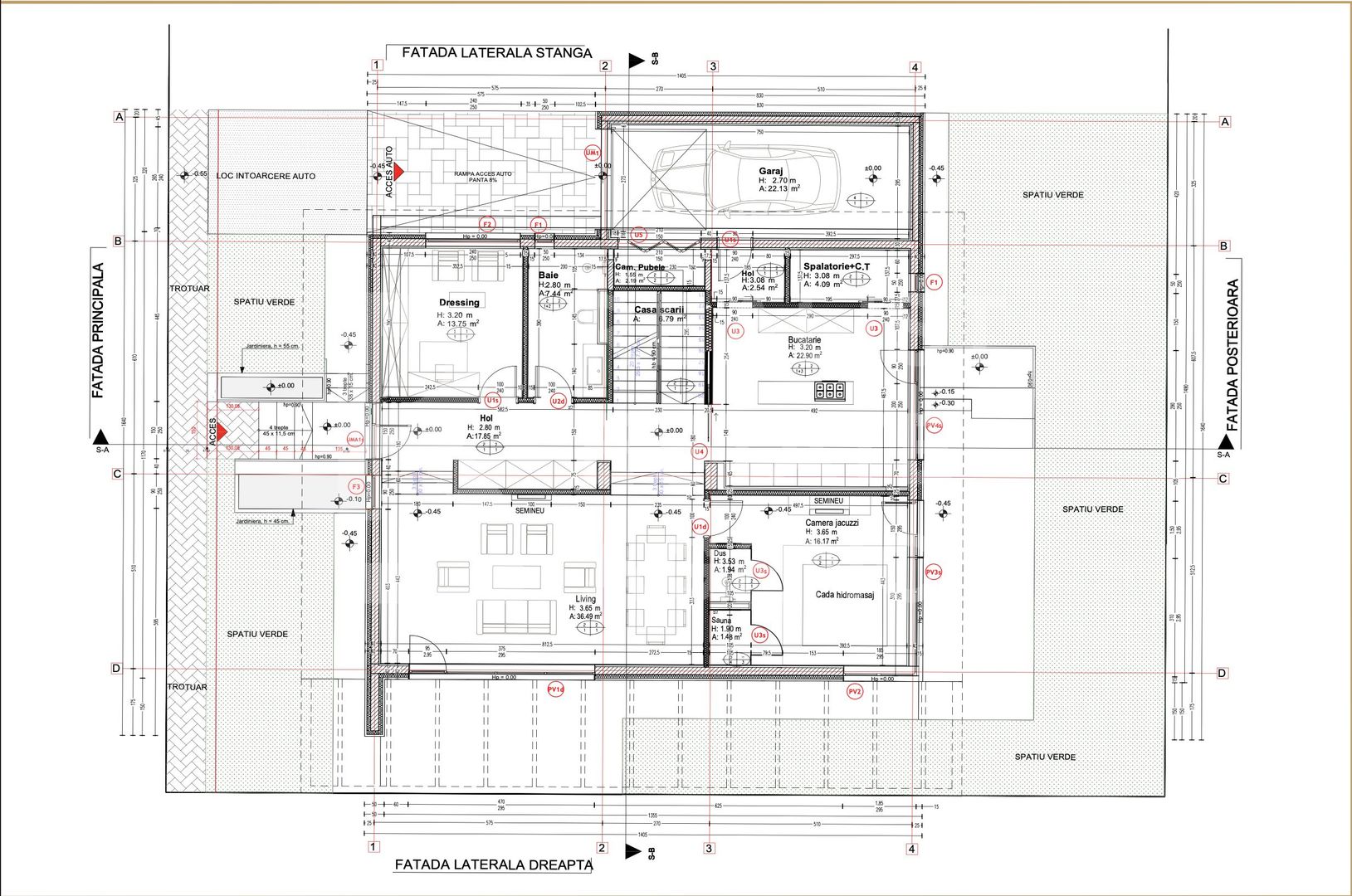Vânzare, vilă, 2 nivele, 6 camere, zona Pipera, București - Schiță 14