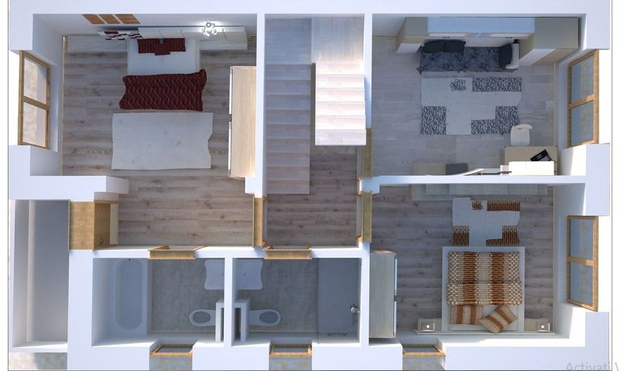 vila duplex-5cam.-2parc.-curte lib.-125mp/centru Popesti Leordeni - Poză 14