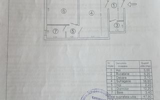 * 2 CAMERE MALL PLAZA - METROU 300M - PARC DRUMUL TABEREI * COMISION0% - Schiță 15