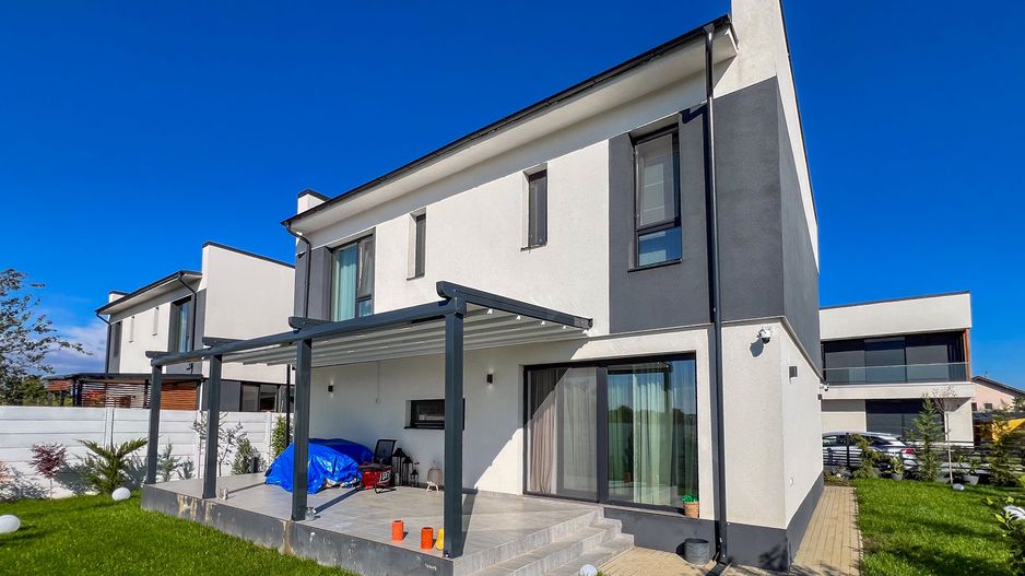 Vilă individuală elegantă, complet mobilată și utilată, lângă parcul și pădurea din Corbeanca - Poză 43